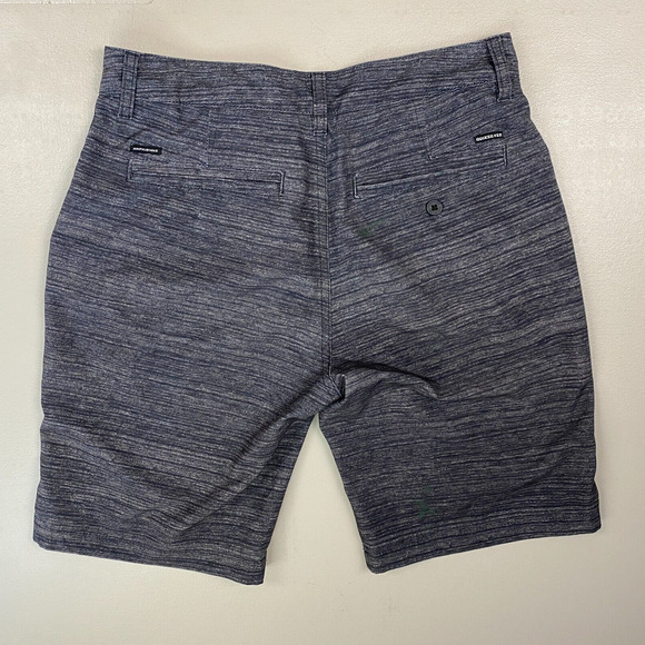 Quiksilver Amphibian Shorts Mens 28x9 Gray Flat Front Hybrid Hiking Swim - Picture 2 of 12